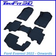 Truefit 3D Kagu Floor Mats Suit Ford Everest Next Gen August 2022 On