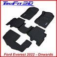 Truefit 3D Maxtrac Floor Mats Suit Ford Everest Next Gen August 2022 On